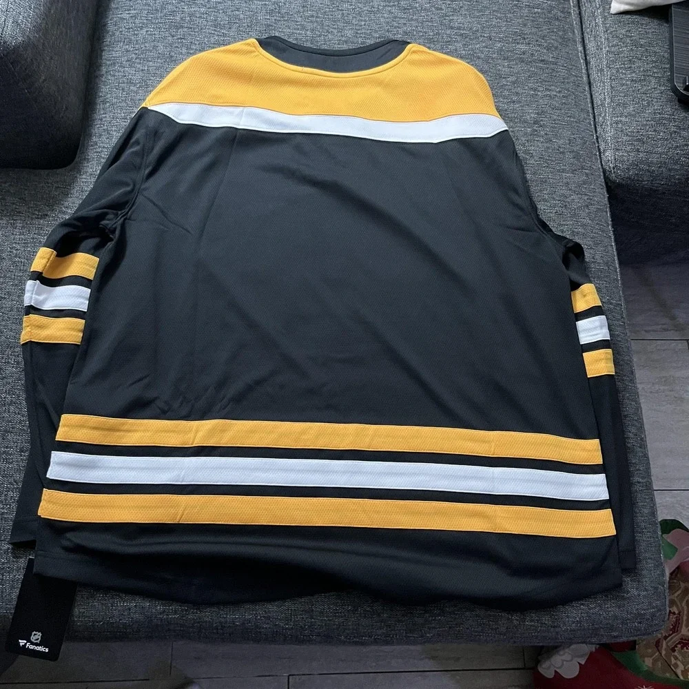 Boston Bruins Jersey Sweater Mens 4XL Black Gold NHL Hockey Fanatics Breakaway - Picture 3 of 16